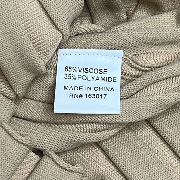 Princess Polly tan ribbed knit form fitting maxi skirt size 10 - Picture 8 of 16